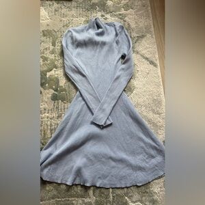 Zara periwinkle knit fit and flare dress